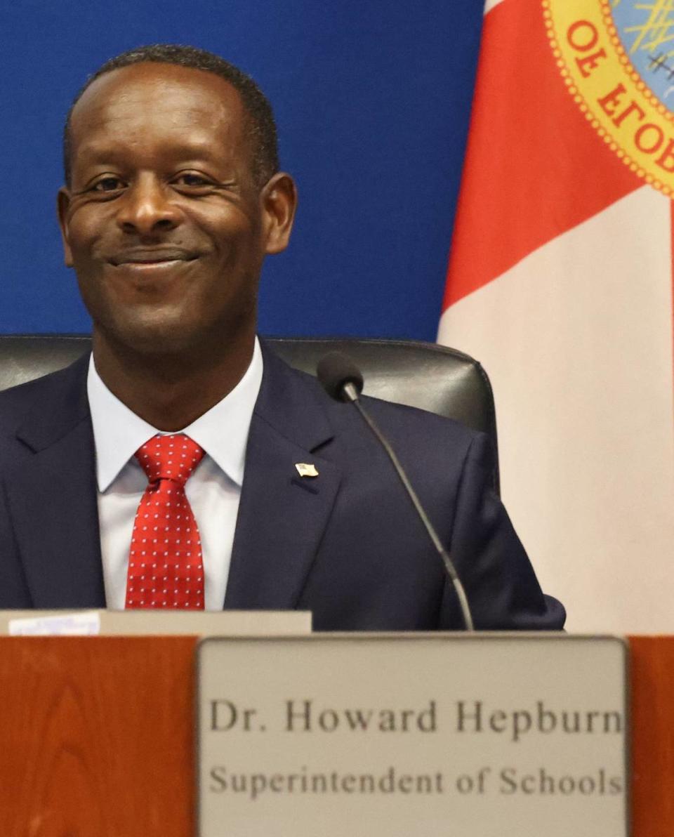 Dr. Howard Hepburn will make $340,000 in his new position as Broward Schools Superintendent.