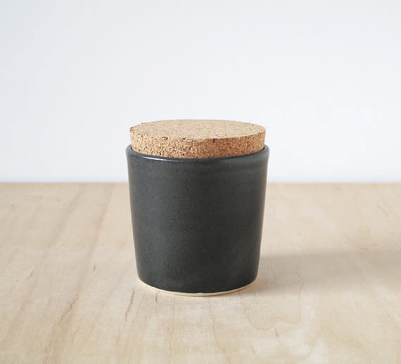 <a href="https://www.etsy.com/listing/502265283/cork-jar-satin-black" target="_blank">Get it here</a>.