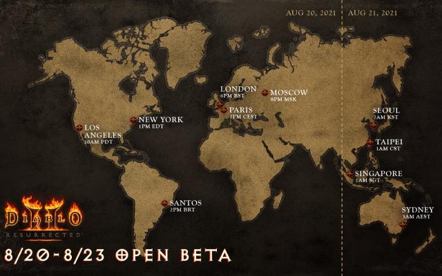 Diablo II Resurrected open beta begins on August 20th