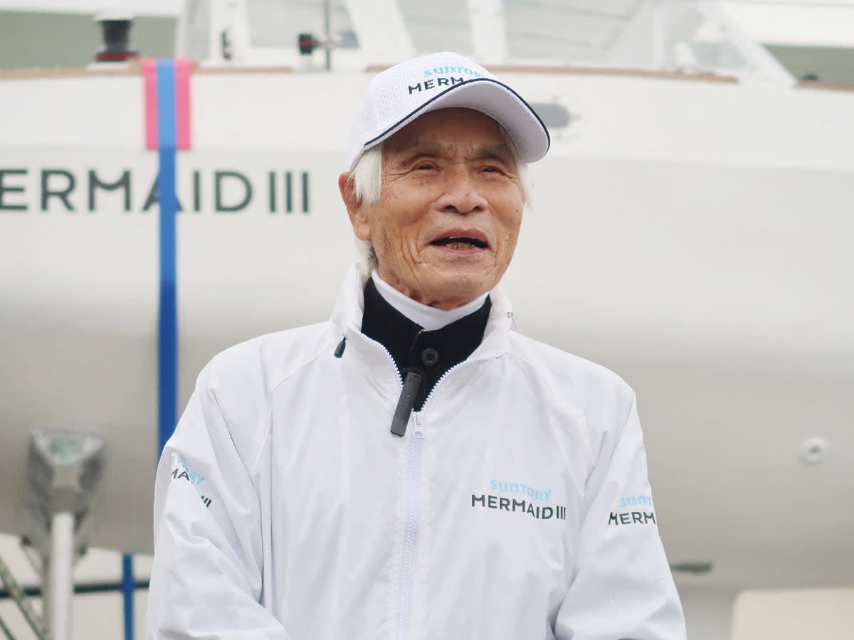 Kenichi Horie became the first person to complete the voyage in 1962  (JIJI PRESS/AFP via Getty Images)