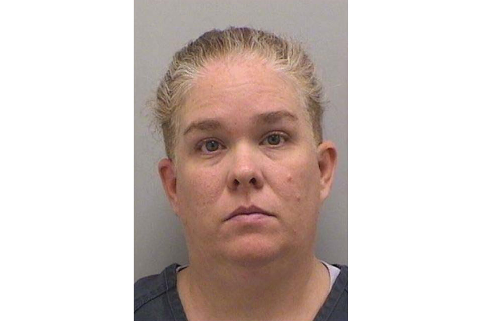 This Oct. 18, 2019, booking photo provided by the Douglas County Sheriff's Office shows Kelly Renee Turner. Turner, a Colorado mother who sought donations to cover medical treatments for her daughter and promoted the girl’s bucket list, has been indicted on a murder charge in the 7-year-old’s death. (Douglas County Sheriff's Office via AP)