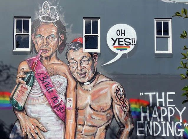 The mural courted some controversy. Source: Instagram/ Scottie Marsh