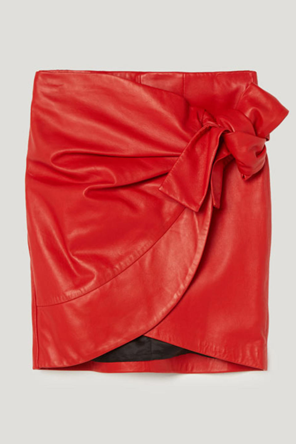 <p>Team with backless loafers and a logo T-shirt – and wear all summer long.</p><p>Leather skirt, £175, <a rel="nofollow noopener" href="https://www.uterque.com/gb/red-leather-skirt-with-knot/red-leather-skirt-with-knot-c0p7777001.html?color=600&isSearch=true&listId=buscador&listPosition=1" target="_blank" data-ylk="slk:Uterque;elm:context_link;itc:0;sec:content-canvas" class="link ">Uterque</a></p>