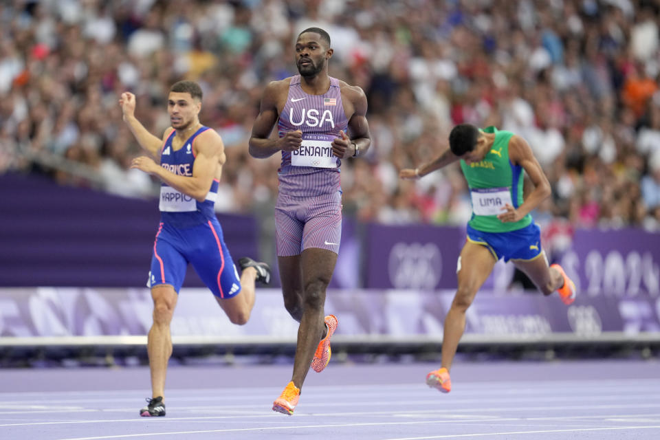 Quincy Hall gets a gold in the Olympic 400 meters with yet another US