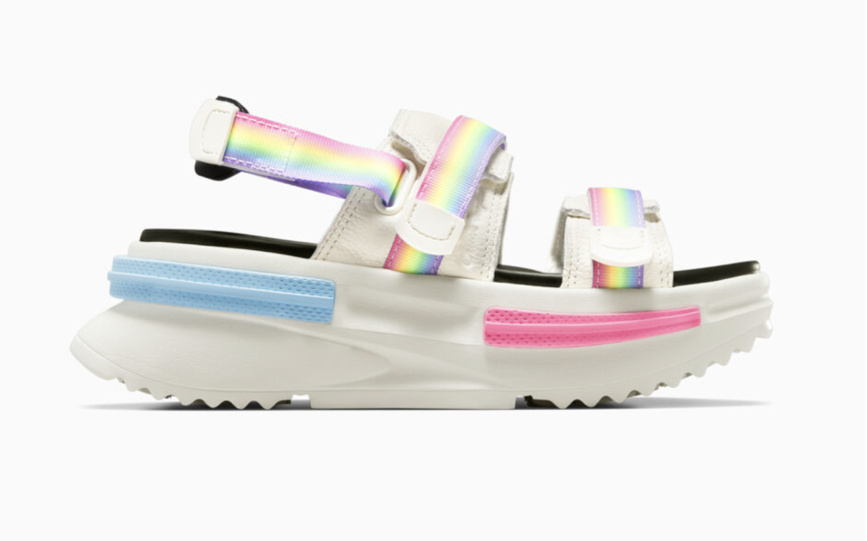 converse, pride, lgbtqia pride, sandal, platform, platform sandal,