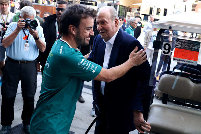 Fernando Alonso y Juan Carlos I