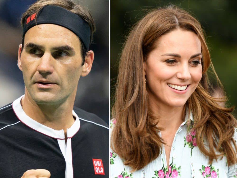 Roger Federer wird mit Herzogin Kate Tennis spielen. (Bild: 2019 LINGTREN.COM/Shutterstock.com / 2019 lev radin/Shutterstock.com)