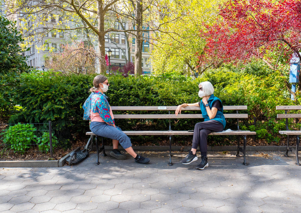 People who have been shielding have been allowed to meet up for five friends outdoors since July 6. (Getty)