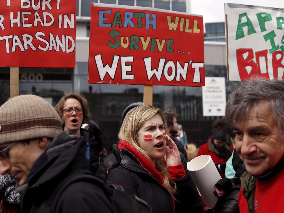 climate change protest