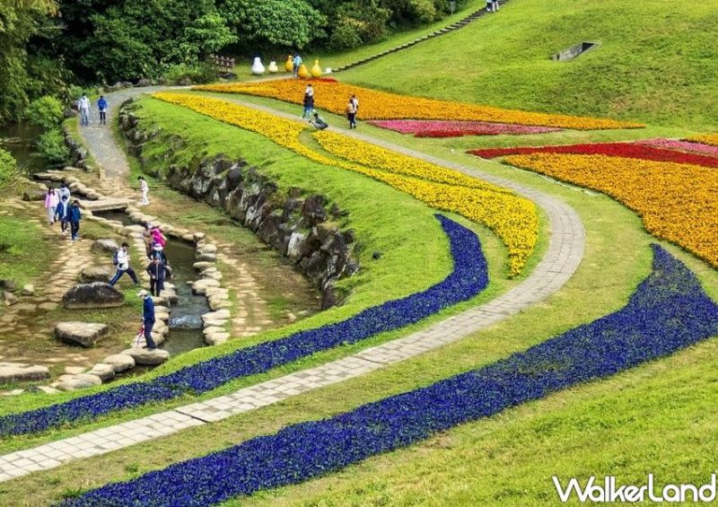 ▲「大溝溪生態治水園區」，就是當地內湖人散步小秘境，每到二月份百花盛開的花海更是讓內湖人每年都來報到。（圖／Taipei Walker提供)