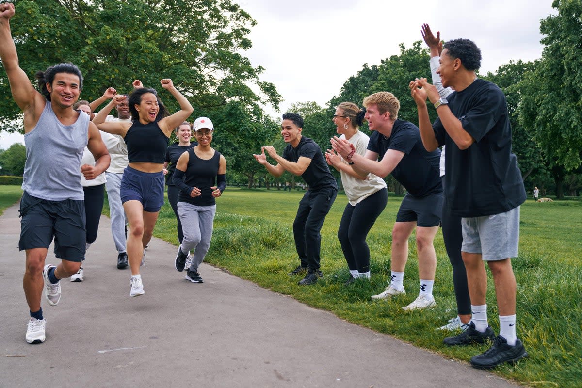 The first running event takes places on Clapham Common on June 12 (Tinder x Runna)