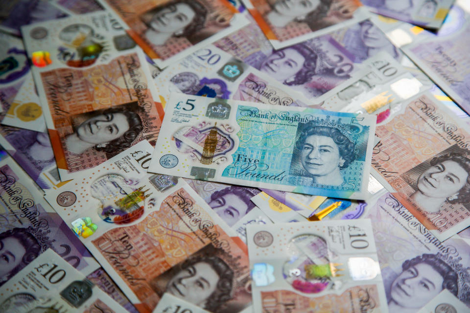 Sterling was 0.6% lower against the euro by 9am in London, at its lowest level in more than a week.Photo: Dinendra Haria/SOPA/LightRocket via Getty Images