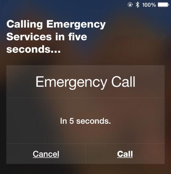 A simple instruction will call triple-0 for you, or whatever the local emergency services are. Source: Supplied