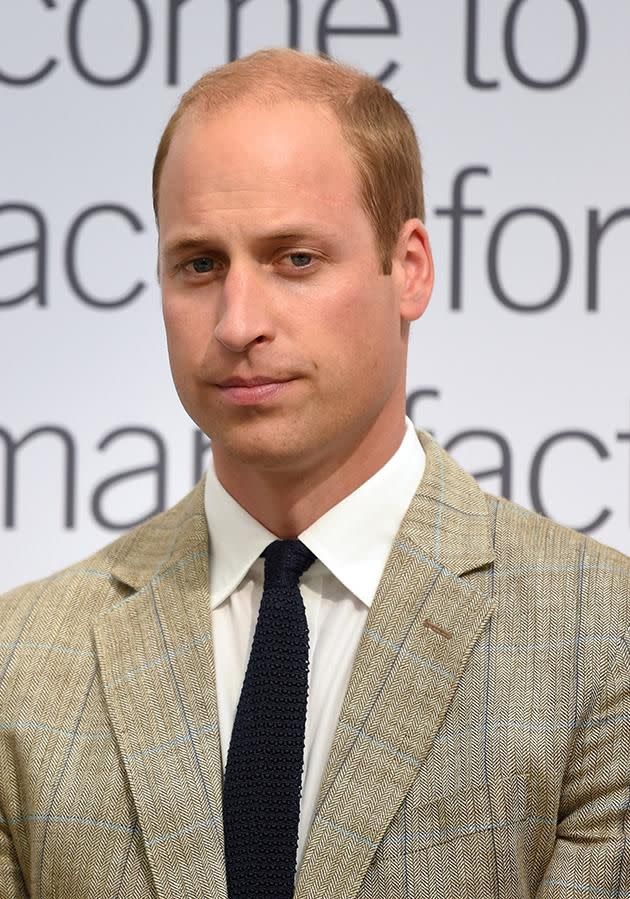 Prince William was visiting a hospice in Luton when he made the admission.