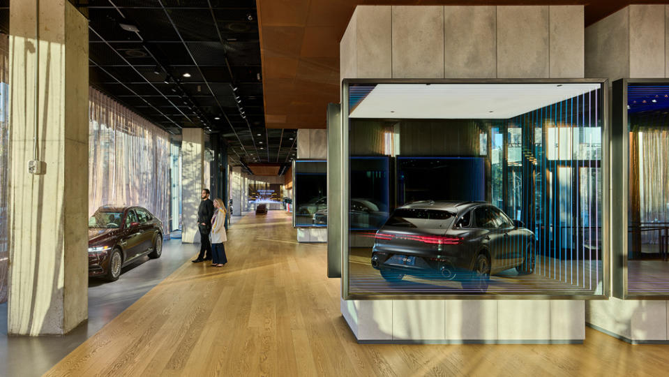 Although the Genesis House does not sell cars directly, it does have a gallery-like showroom on the ground floor. - Credit: Photo: Courtesy of Genesis House.