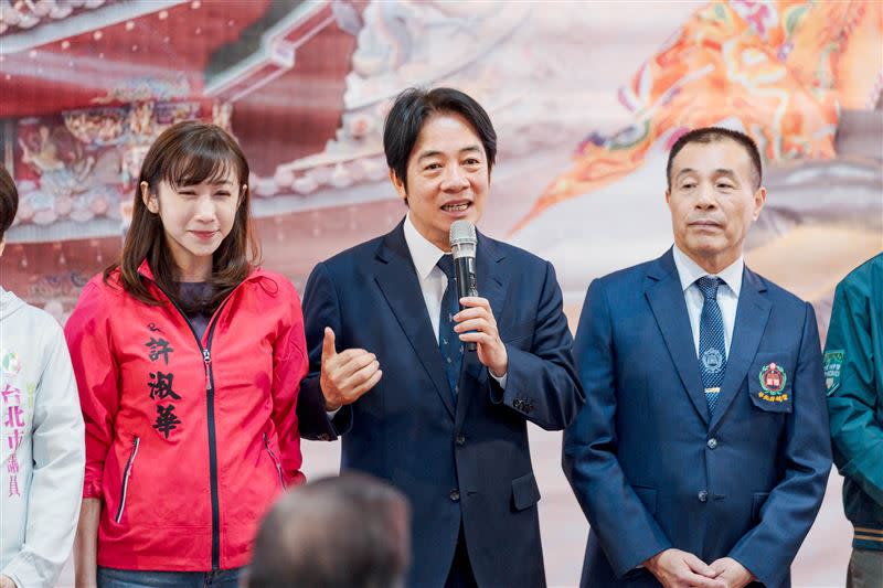 賴清德點名許淑華55波選區。(圖/賴清德競選辦公室提供)