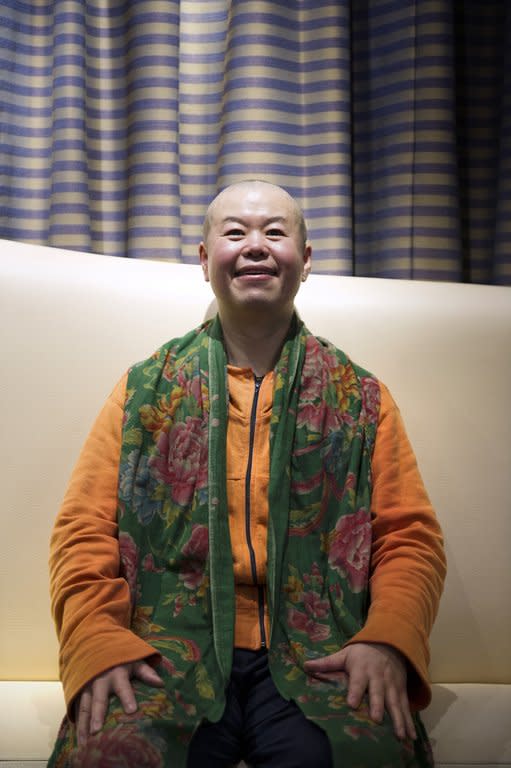 Chinese director Cui Zi'en pictured in Paris on February 9, 2013. Cui's 40-odd films have covered everything: from the only children produced by China's one-child policy imposed in the late 1970s, to the problems faced by millions of rural migrants who have flocked to the cities in search of work