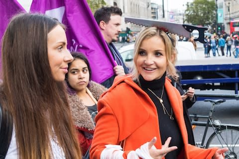 Helen Skelton supported women who have had less positive experiences than herself - Credit: Barcroft Images 