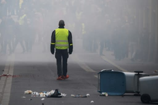 There were clashes in other French cities, including the western city of Nantes