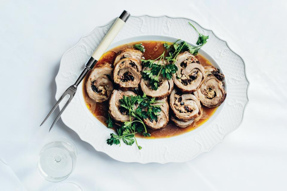 Stuffed Lamb Breast With Lemon, Ricotta, And Oregano