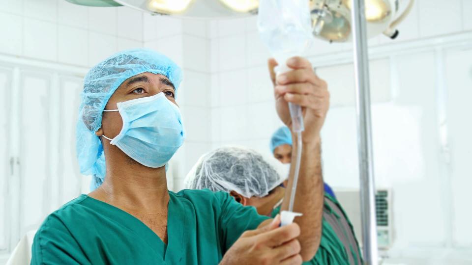 male anesthesiologist in hospital