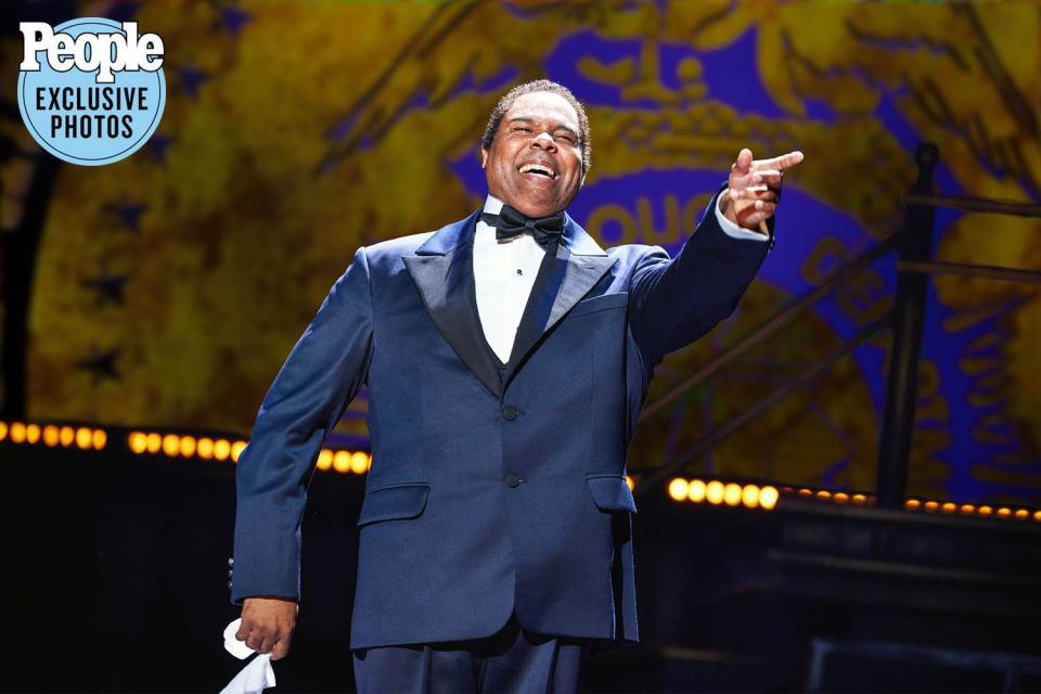 <p>Jeremy Daniel</p> James Monroe Iglehart as Louis Armstrong in 