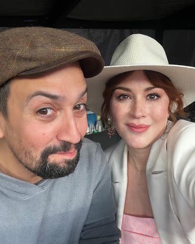 <p>Molly Ringwald Instagram</p> Lin-Manuel Miranda and Molly Ringwald