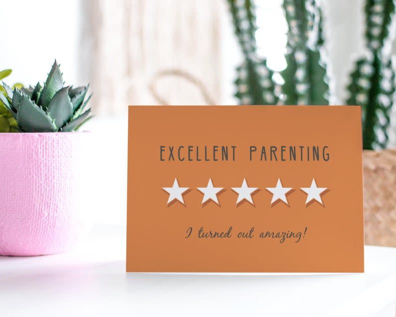 Parenting Support Card: Excellent Parenting
