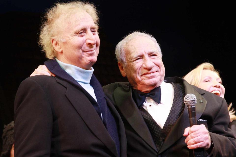 <p>Bruce Glikas/FilmMagic</p> Gene Wilder and Mel Brooks on Nov. 8, 2007