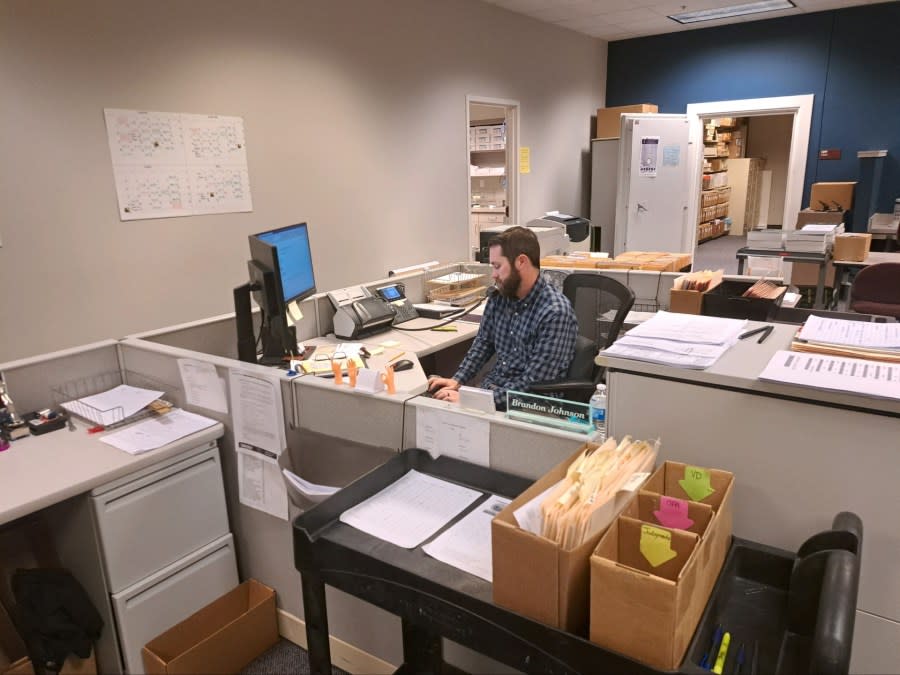 A look inside the Currituck County Clerk of Court’s Office. (Photo by Ray Matusko)