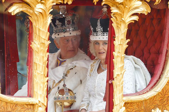 Jeff J Mitchell/Getty King Charles and Queen Camilla