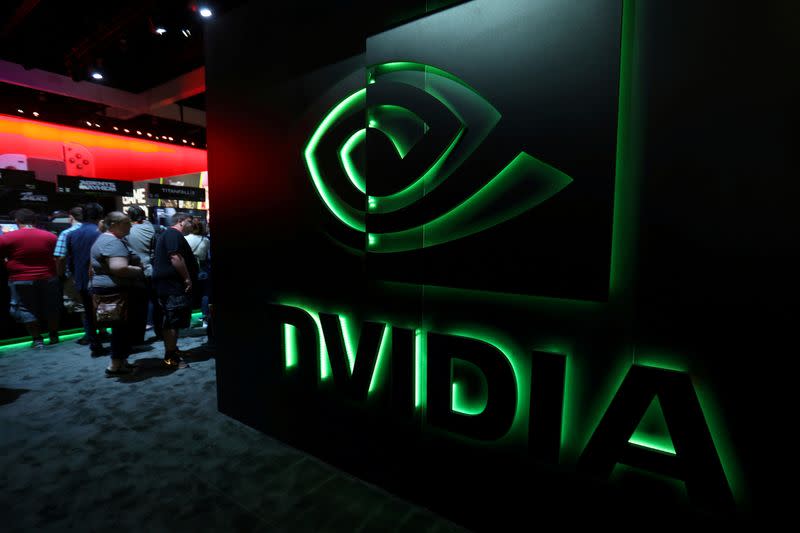 FILE PHOTO: Nvidia at the E3 2017 Electronic Entertainment Expo in Los Angeles