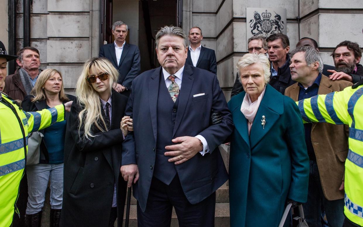 Andrea Riseborough, Robbie Coltrane and Julie Walters in National Treasure - Channel 4