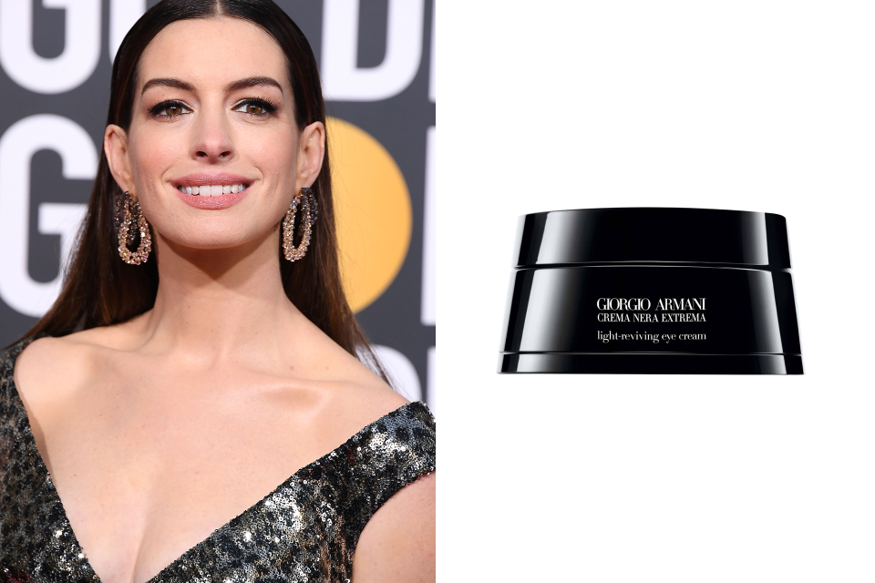 Giorgio Armani Crema Nera Extrema Light-Reviving Eye Cream. (Photos: Getty Images, Nordstrom)