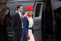 Kellyanne Conway, advisor to U.S. President-elect Donald Trump, departs for a church service before the 58th Presidential Inauguration in Washington, U.S., January 20, 2017. REUTERS/Joshua Roberts