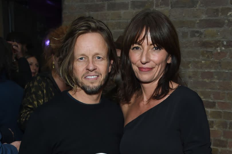 Davina McCall with her boyfriend, hair stylist Michael Douglas