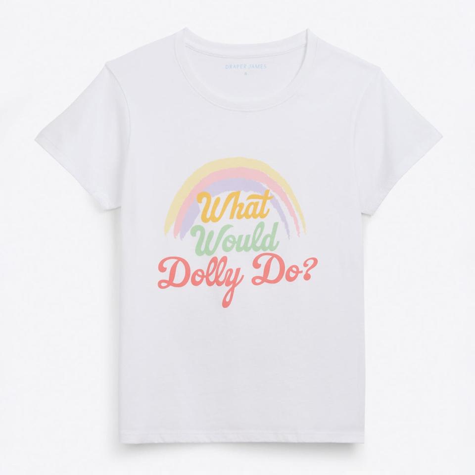 Draper James What Would Dolly Do Rainbow T-Shirt