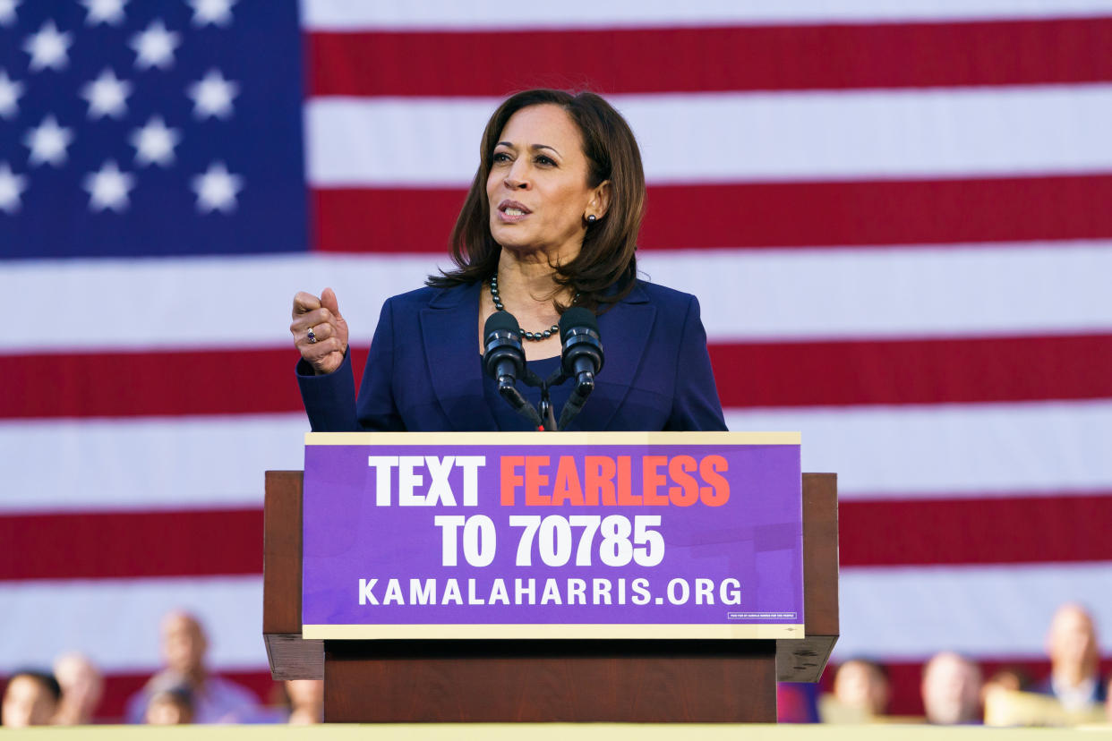 Sen. Kamala Harris is proposing what her campaign called the largest federal investment in teacher pay in U.S. history. (Photo: Mason Trinca via Getty Images)