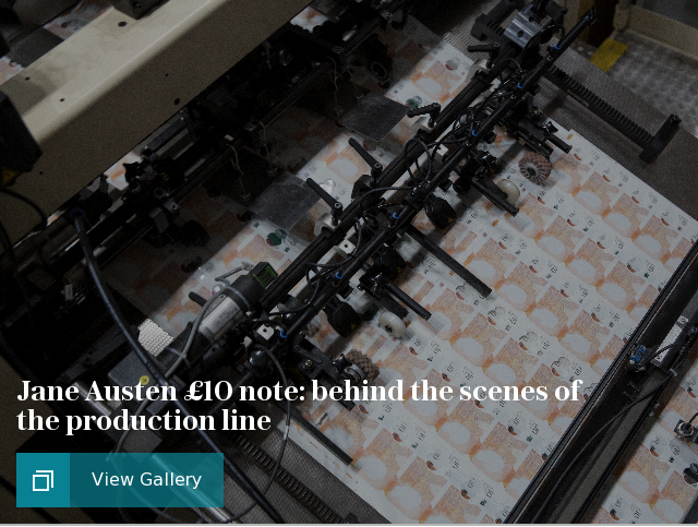 Jane Austen £10 note: behind the scenes of the production line, in pictures