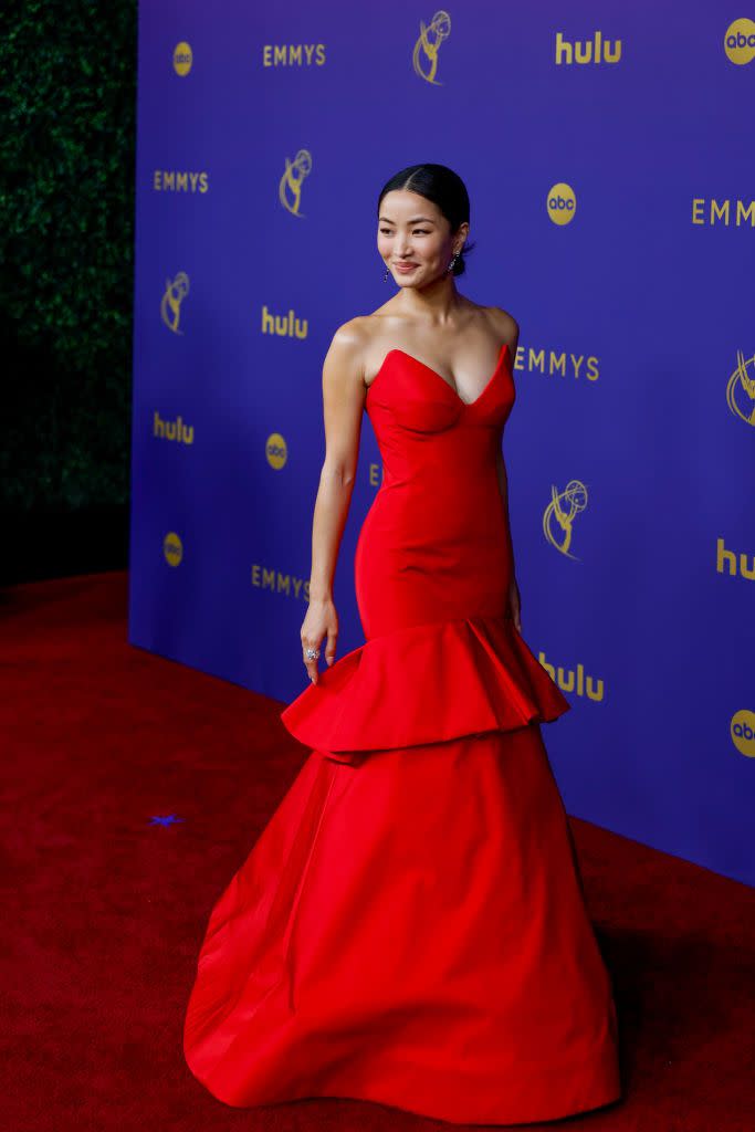 anna sawai in vera wang