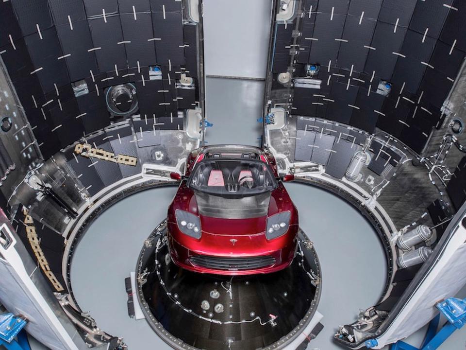 The 2018 launch carried Elon Musk's Tesla Roadster.