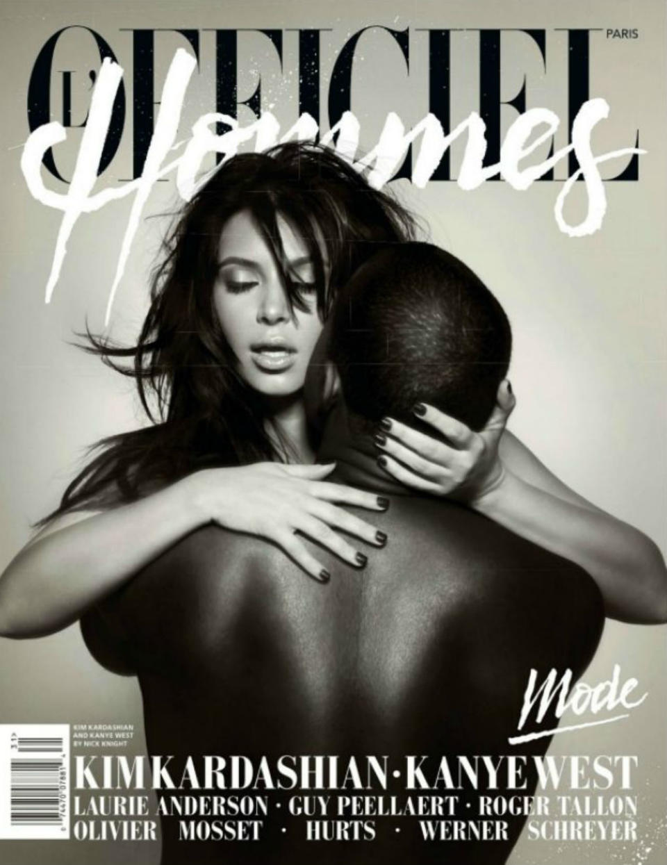 Kim Kardashian & Kanye West (L’Officiel Hommes, marzo 2013)