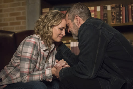 Samantha Smith and Jeffrey Dean Morgan as Mary and John in ‘Supernatural’ - Credit: the CW