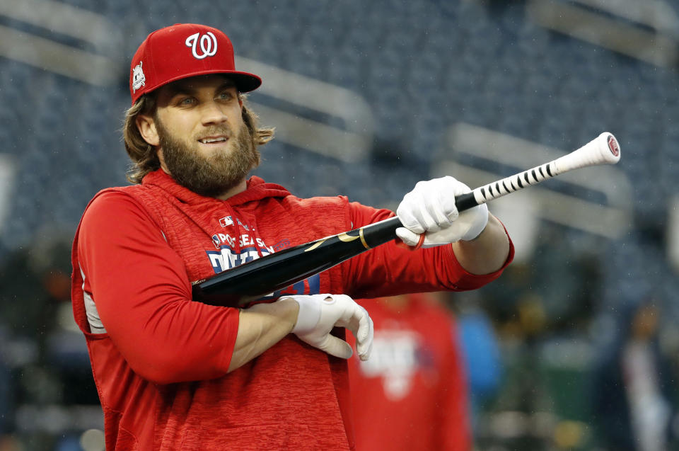 Washington Nationals' star Bryce Harper is already influencing his peers. (AP)