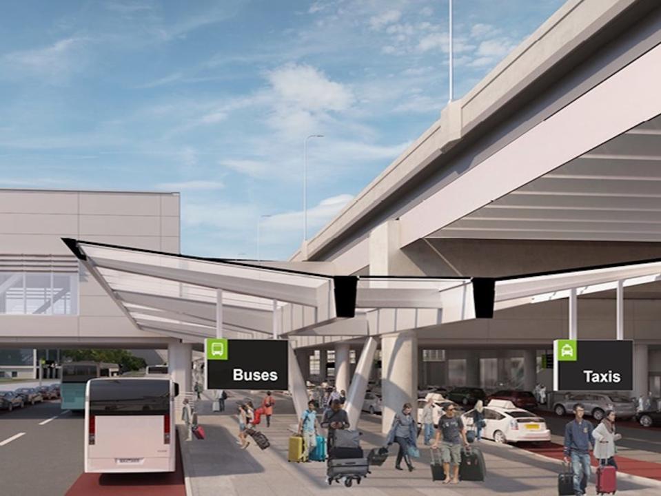 Rendering of the new Terminal A at Newark Liberty International Airport.