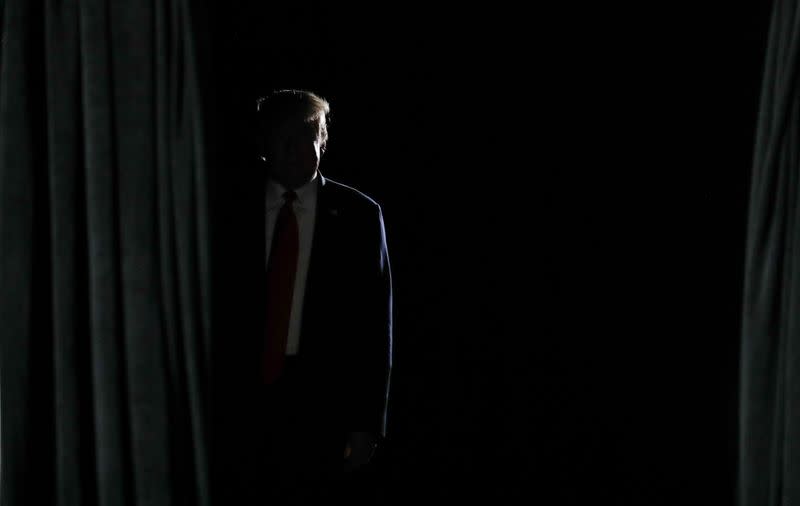 U.S. President Donald Trump arrives to deliver an "Address to Young Americans" in Phoenix, Arizona