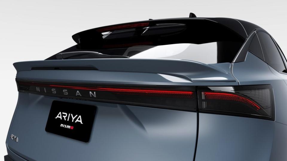 Ariya Nismo車尾安裝大型鴨尾導流。(圖片來源/ Nissan)