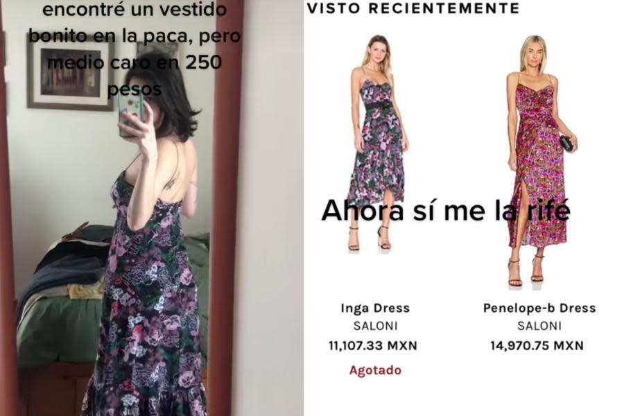 Joven compra vestido en sobreruedas y descubre que vale más de $11 mil pesos 