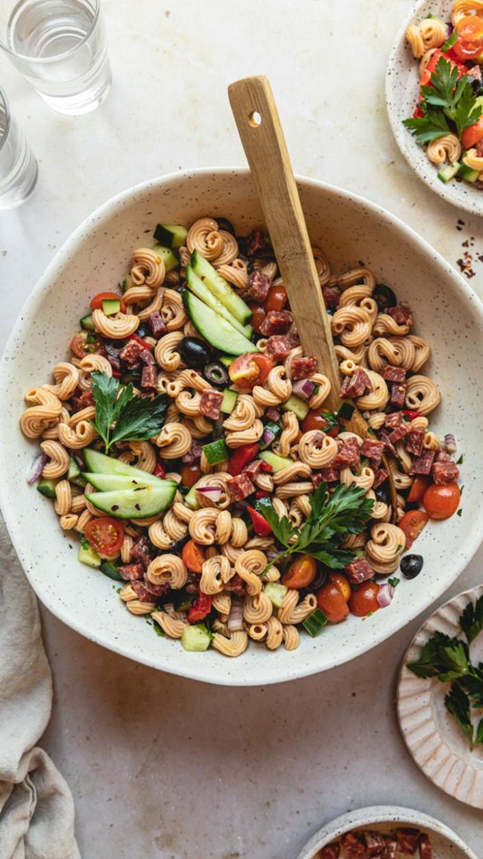 Low-carb pasta salad