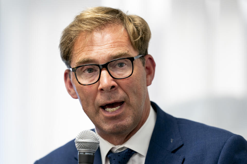 Tobias Ellwood has warned that China is the 'biggest geopolitical threat' facing the world. (Getty Images)